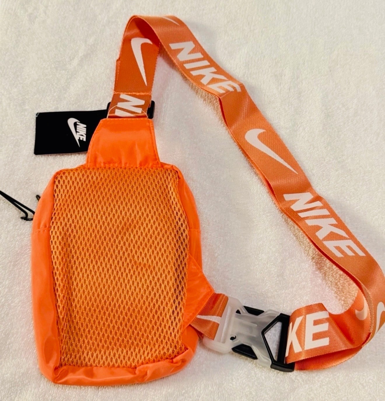 Nike Heritage Crossbody Bag Small Branded Strap & Padded Mesh Back,multi Colors.
