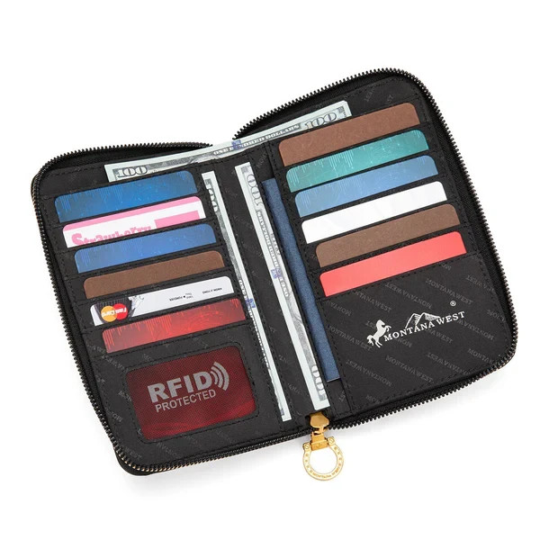 Montana West American Flag RFID Crossbody Phone Wallet