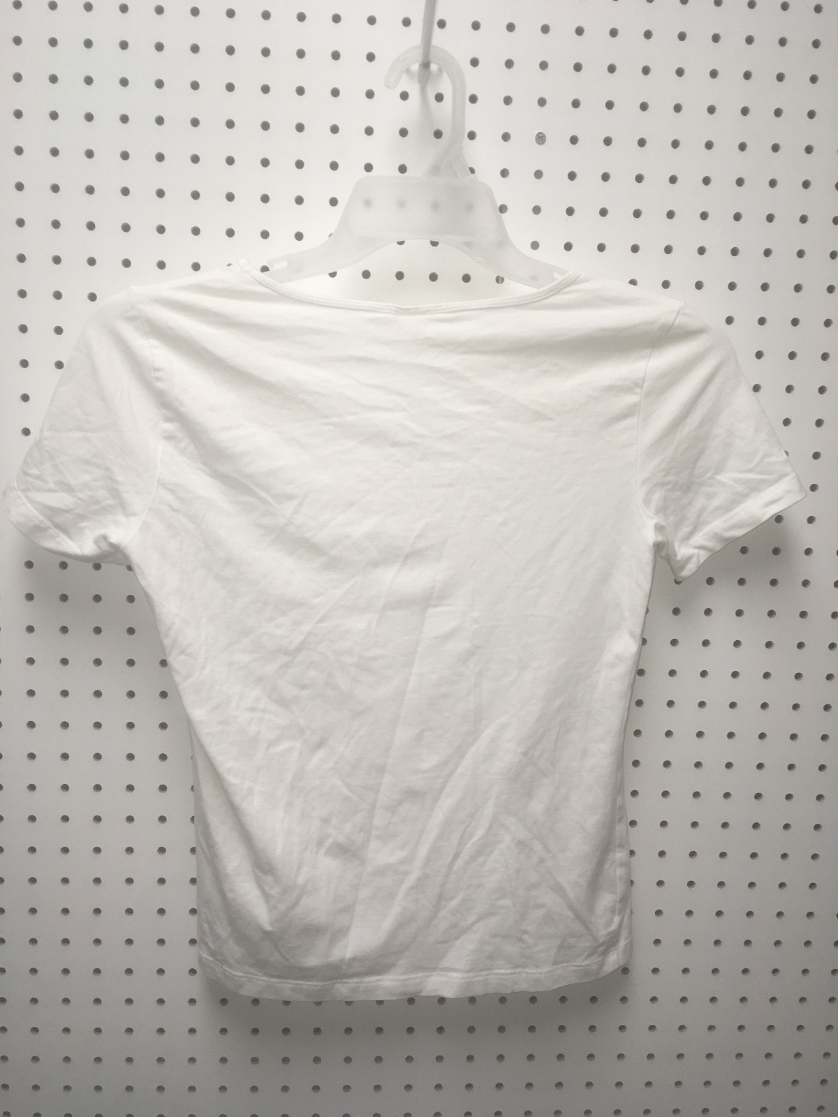 H&M Basic White V-Neck T-Shirt Size Medium