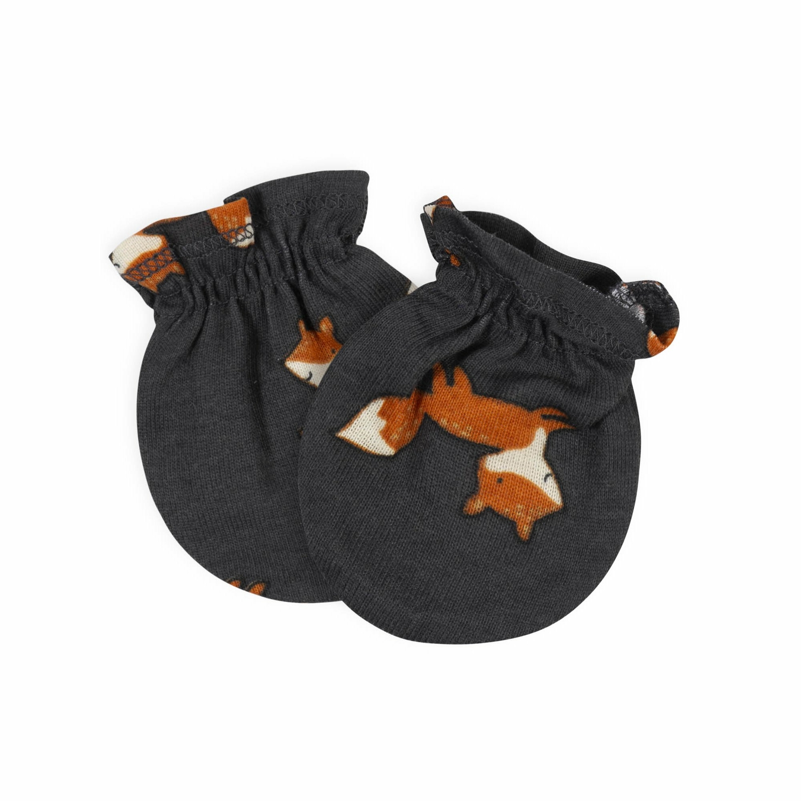 Gerber Baby Boys 4 Pack Organic Cotton Mittens Size 0-3 Months NEW Fox Cute