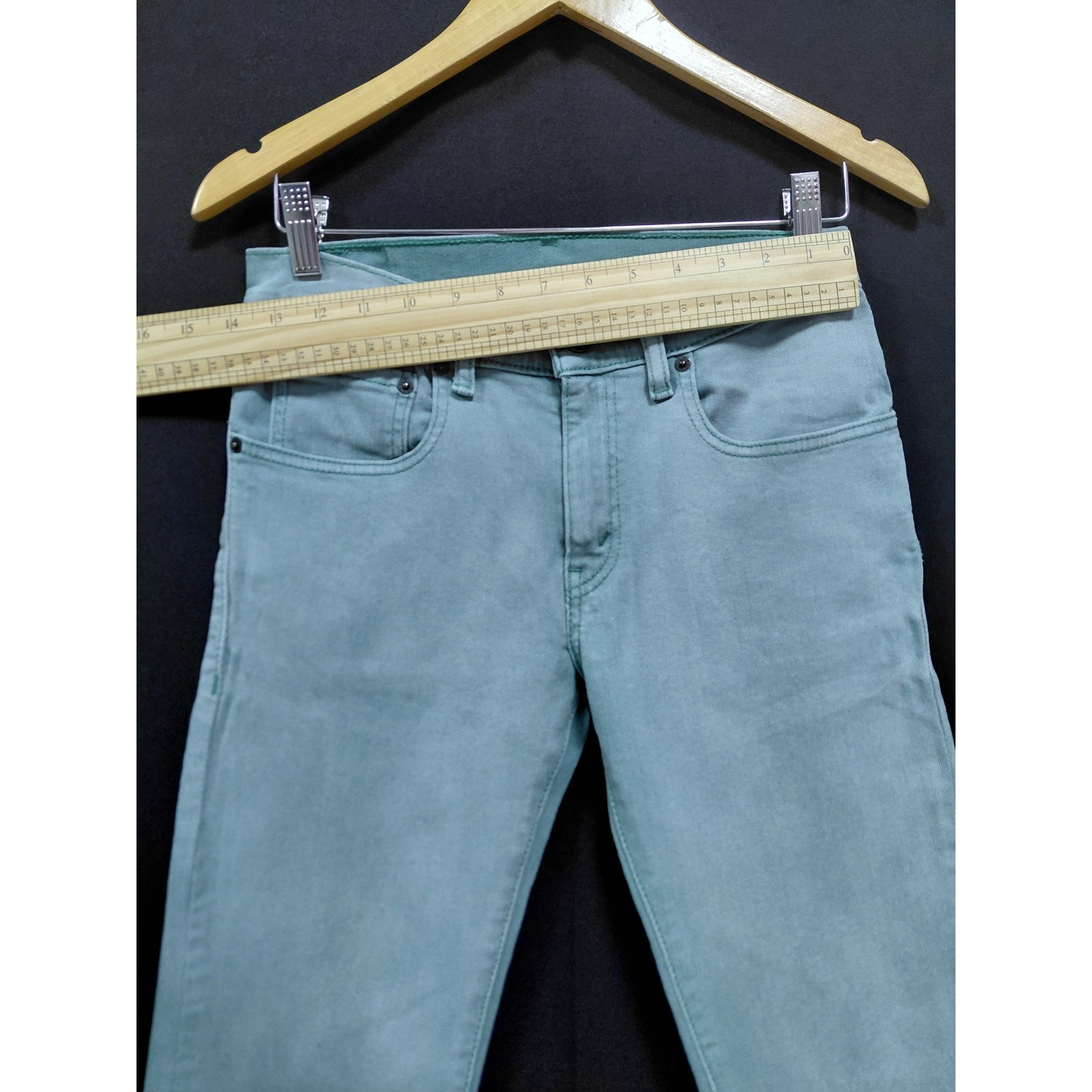 Levi’s 510 Super Skinny Jeans Green Mid (10-12 in) Denim Men Size 28×28