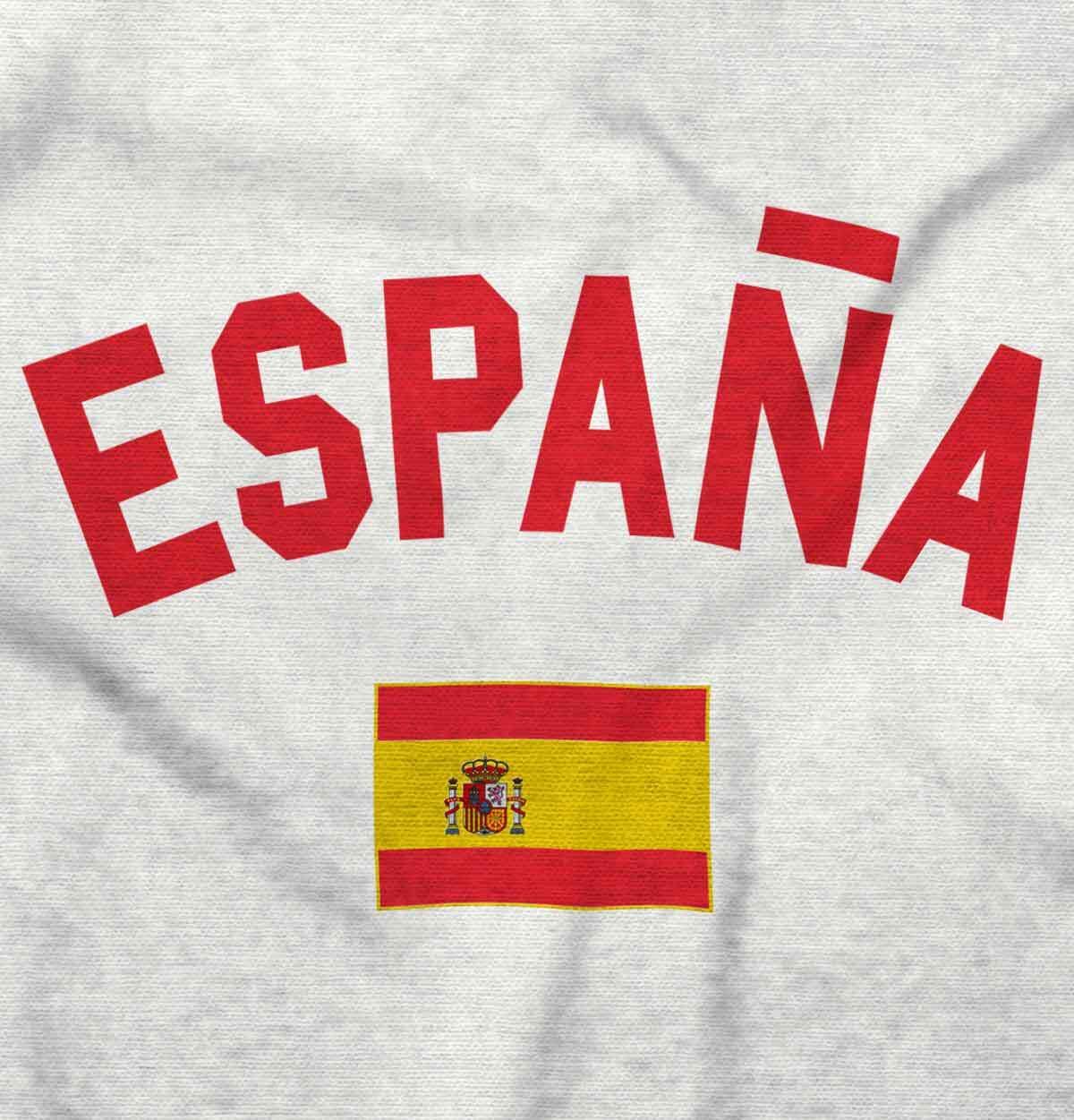 Espana Country Flag Nation Pride Spain Soccer Adult Short Sleeve Crewneck Tee