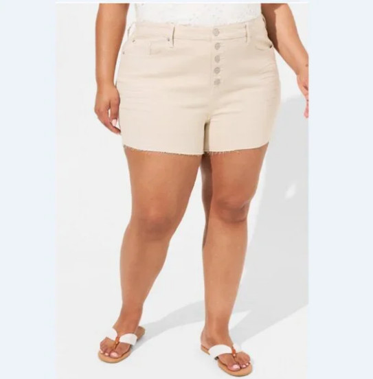 NWT TORRID 3.5″ Classic Denim High-Rise Short in Dust Storm Plus Size 24 W9041