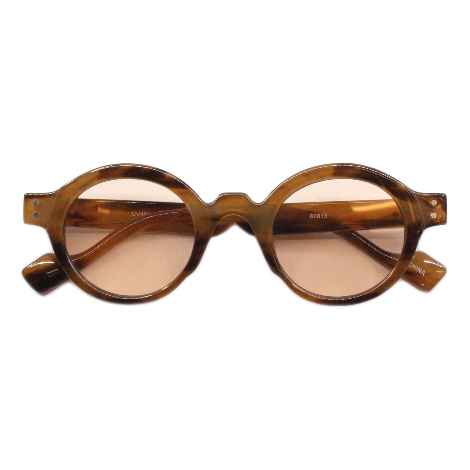 Oval Round Sunglasses Hipster Style Horn Rim Unisex Frame UV400