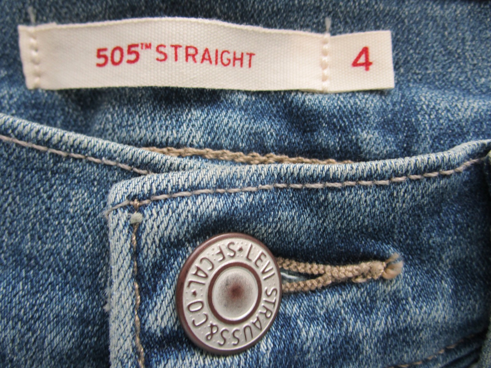 Levis 505 Hero Academia Graphic Print Straight Leg Custom Denim Jeans Women Sz 4