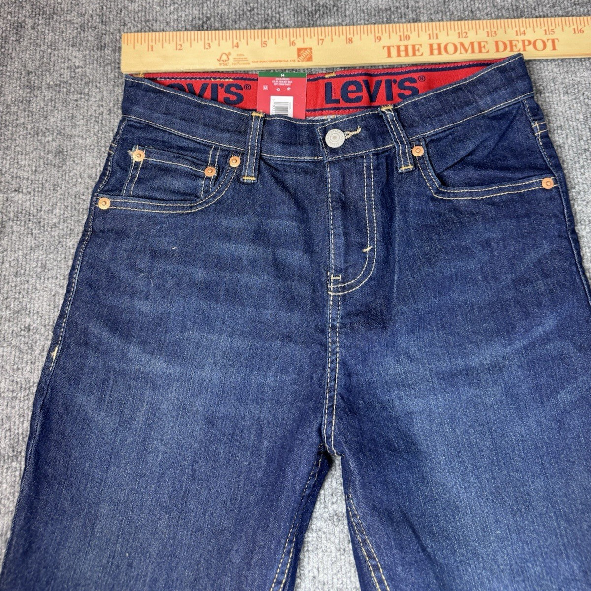 Levi’s 511 14 Regular Boys Denim Shorts Comfort Stretch Waist NWT