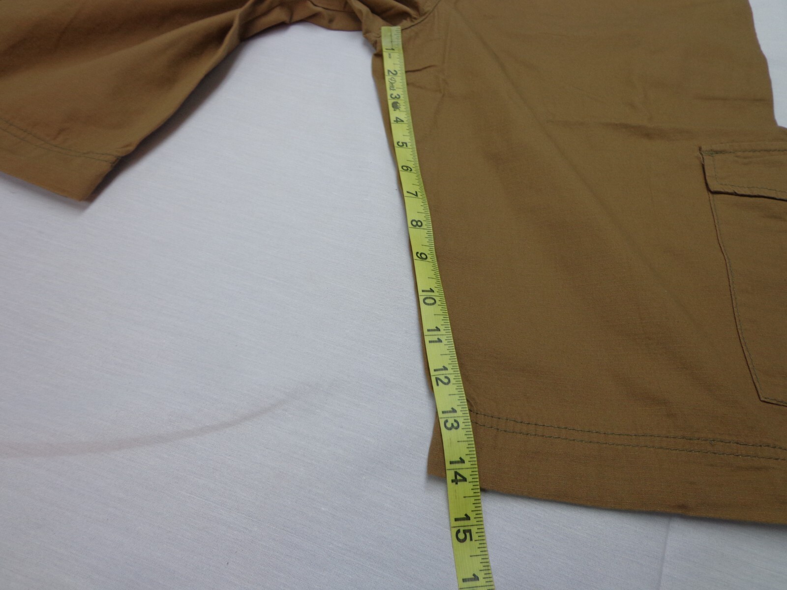 IRON CO. ‘Messenger’ Cargo Belted Below Knee Shorts Vintage Tobacco Size 30 NEW