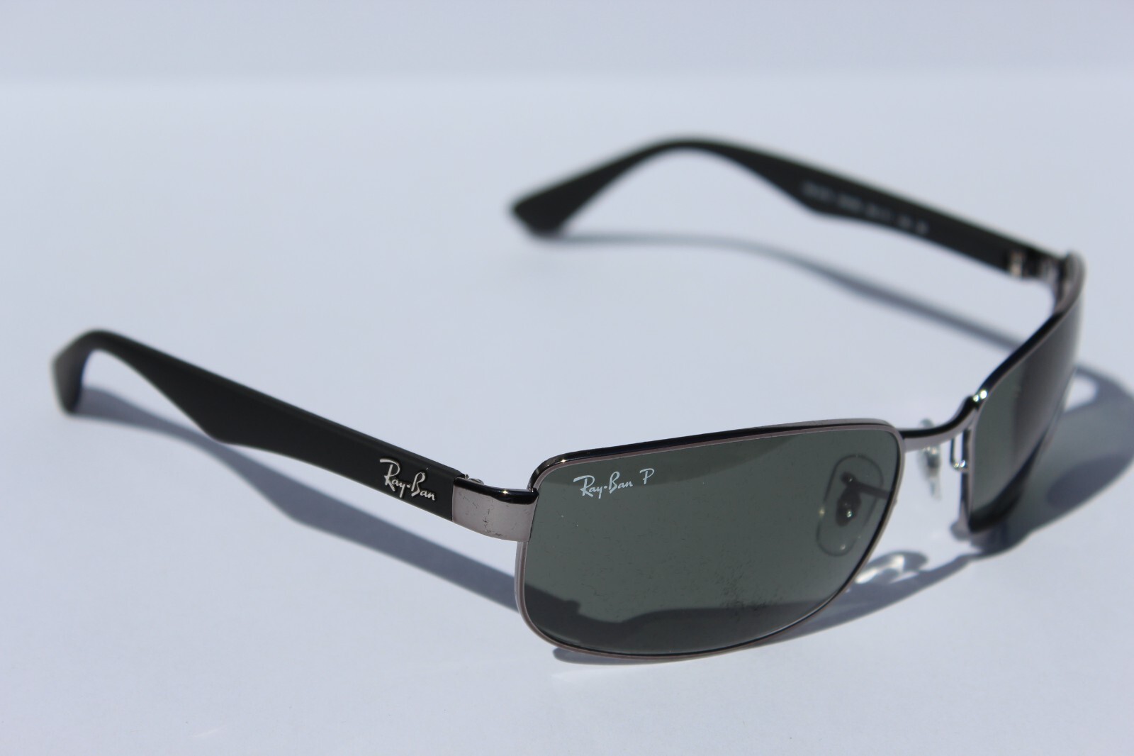 RAY-BAN RB3478 POLARIZED Sunglasses Gunmetal/G-15 Gray Green 004/58 NEW