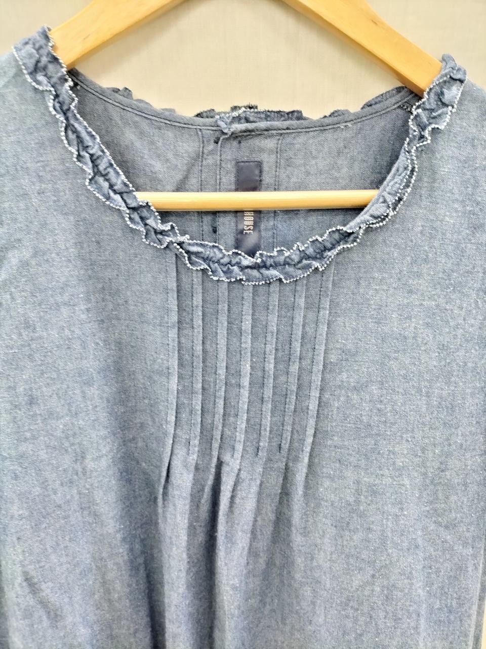 Pink House Denim Dress, Women’s Casual,Size M, 42″ Length, 20″ Bust