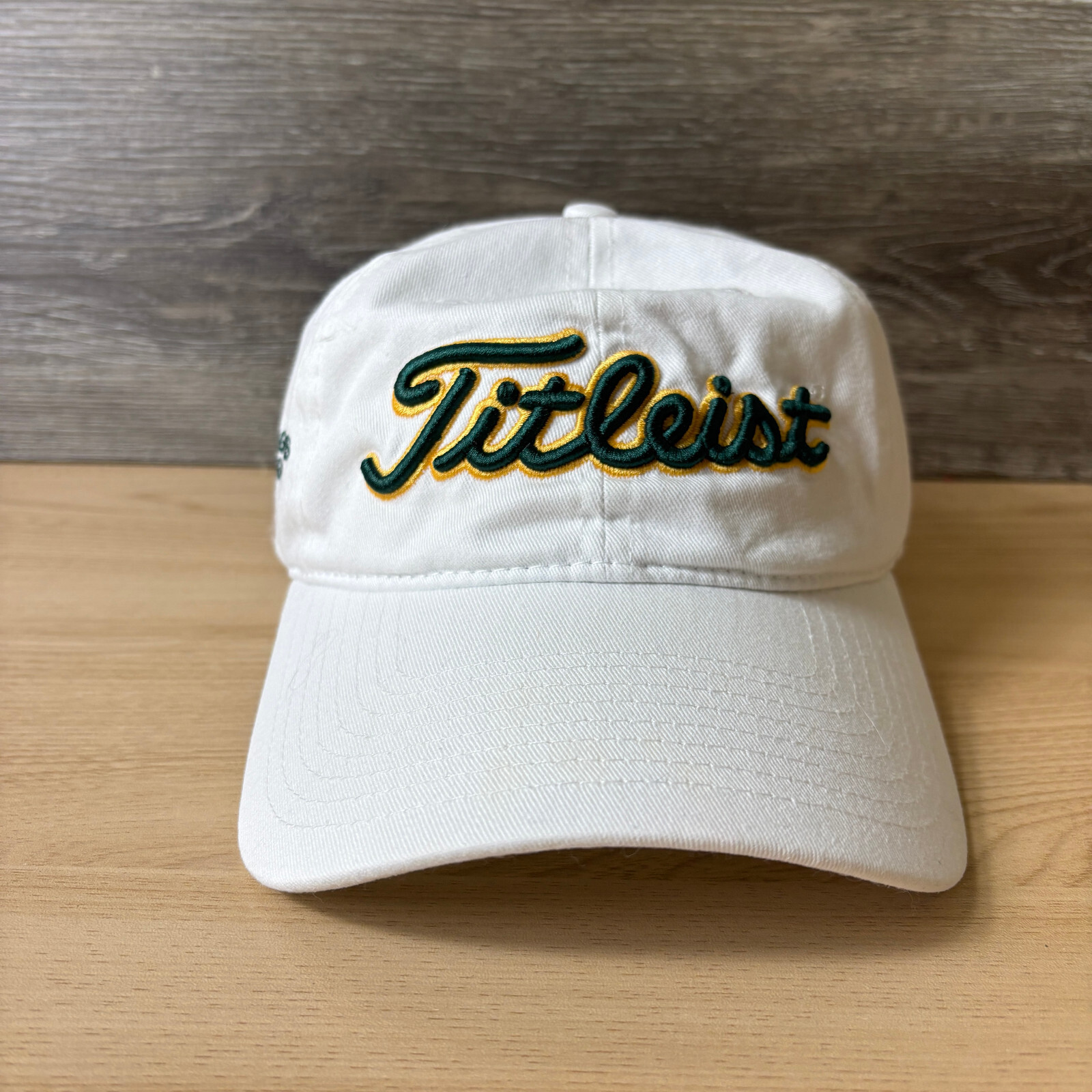Titleist Hat Cap Strap Back White Green Emerald Greens Junior Golf