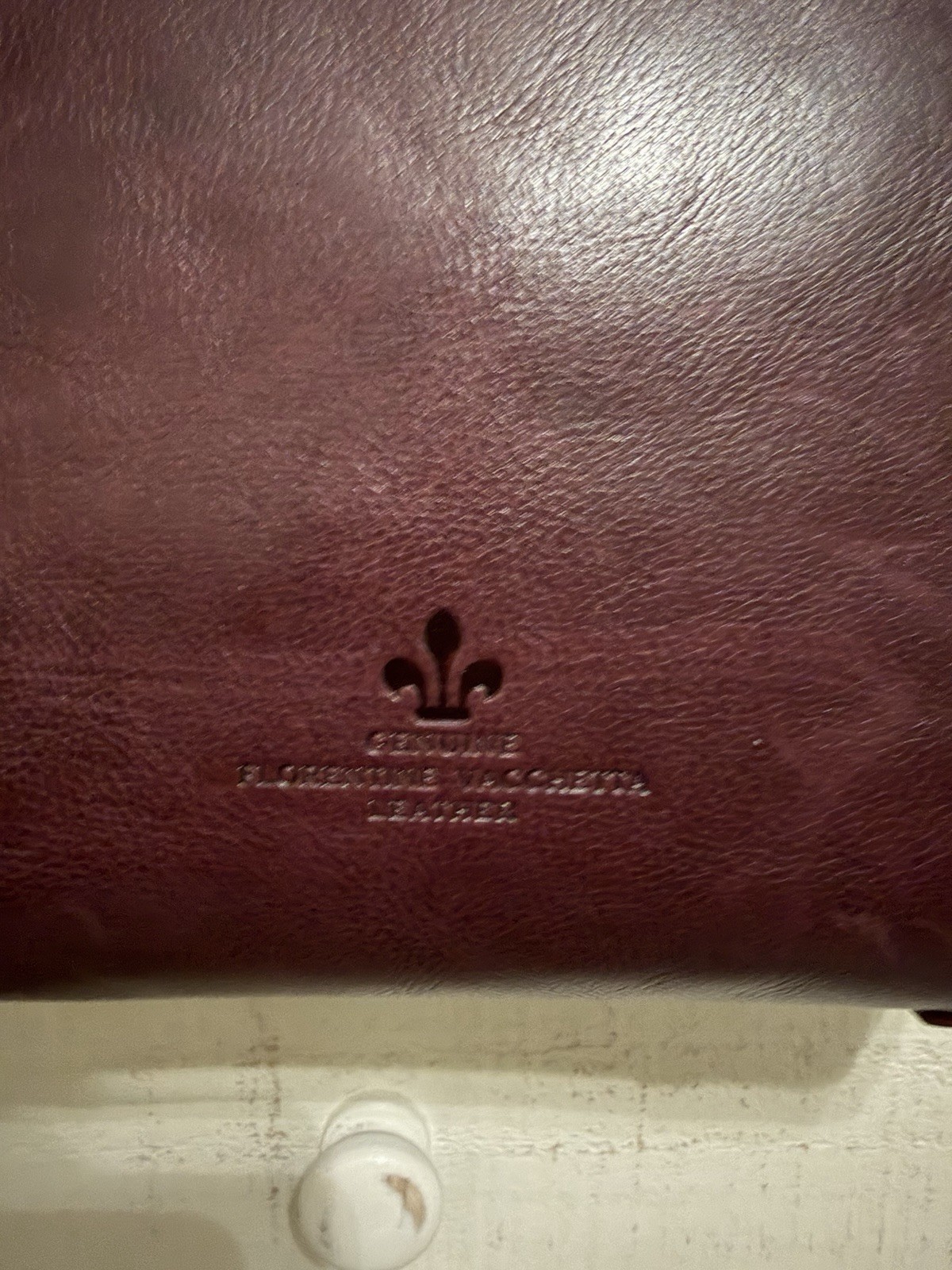 Dooney & Bourke Burgundy Satchel Double Handle Gold Hardware Detachable Strap