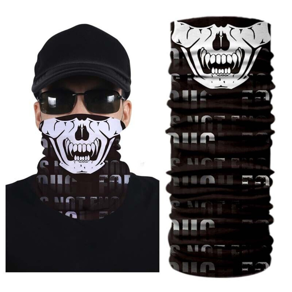 Balaclava Neck Gaiter Bandana Sun Scarf Tube Half Face Mask Skull Cover Headwear