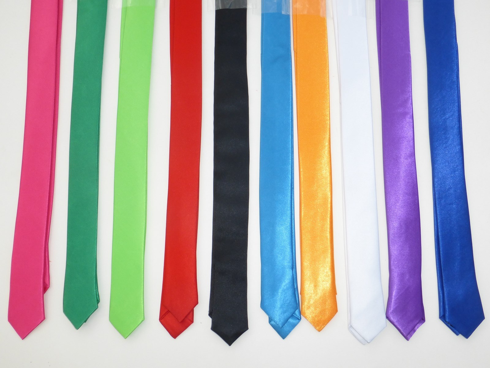 New 1.5 inch Skinny Slim Retro Tie Narrow Thin Necktie Solid Color USA SELLER