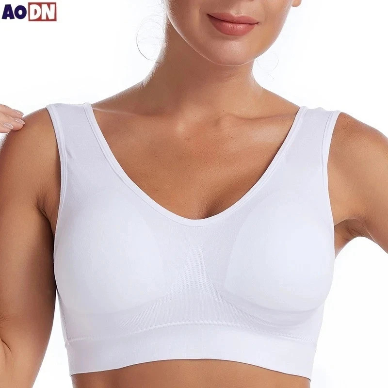 Women s Plus Size Seamless Bra S-7XL Wireless Non Wired Adjustable Sports Yoga