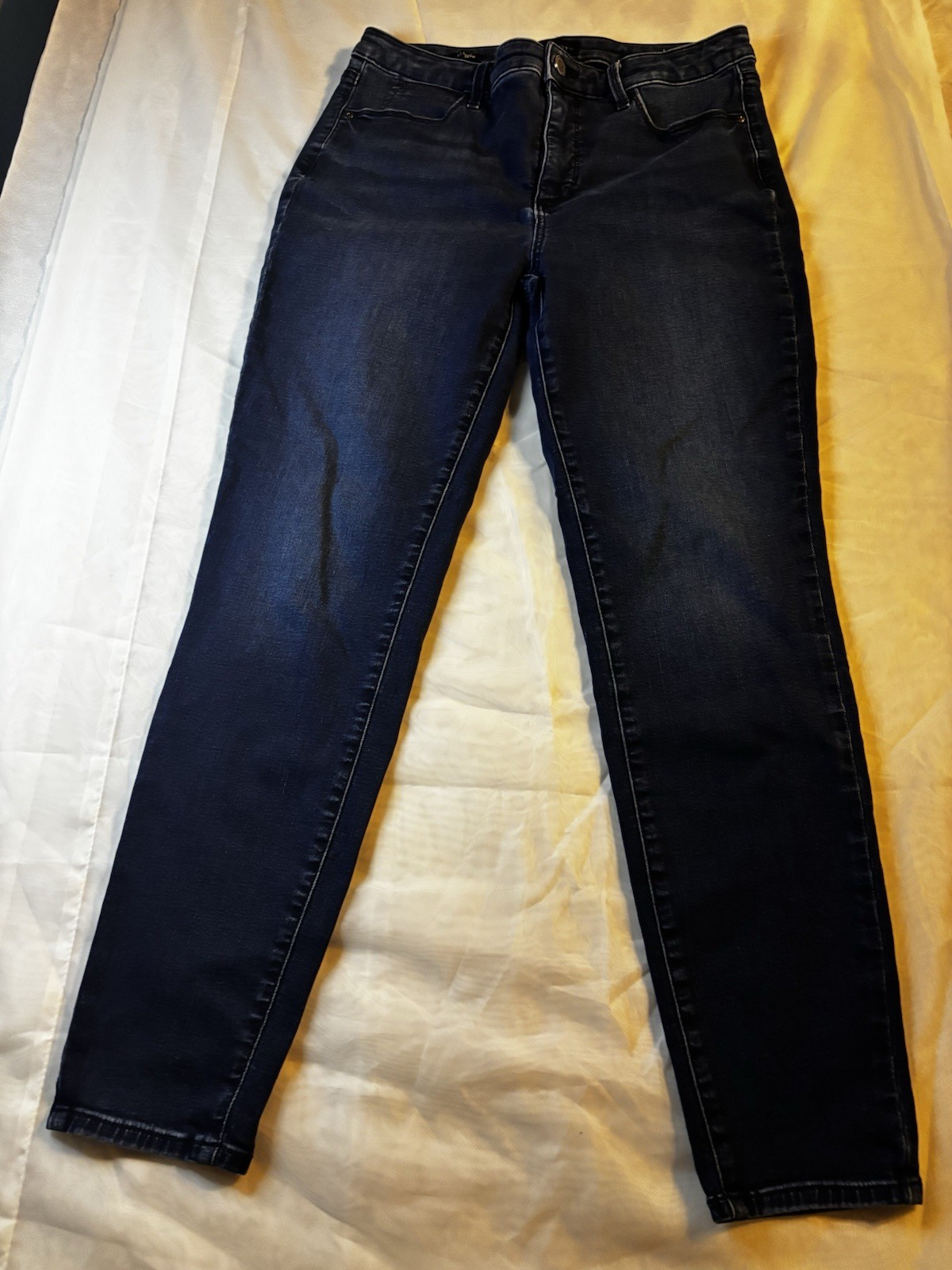 Talbots Women’s Blue Dark Wash Jegging Jeans Size 8 Mid Rise Stretch 5-Pocket