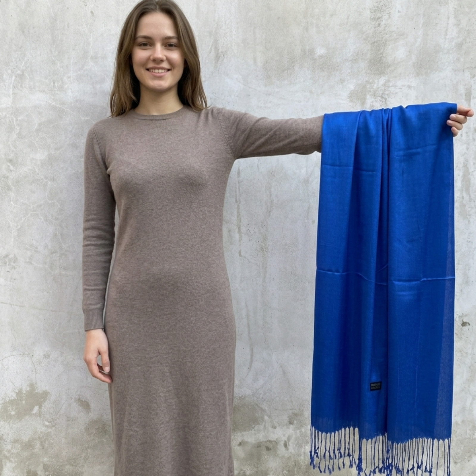 Women’s 100% Silk Solid Long Rectangular Scarf Shawl Wrap Stole Elegant