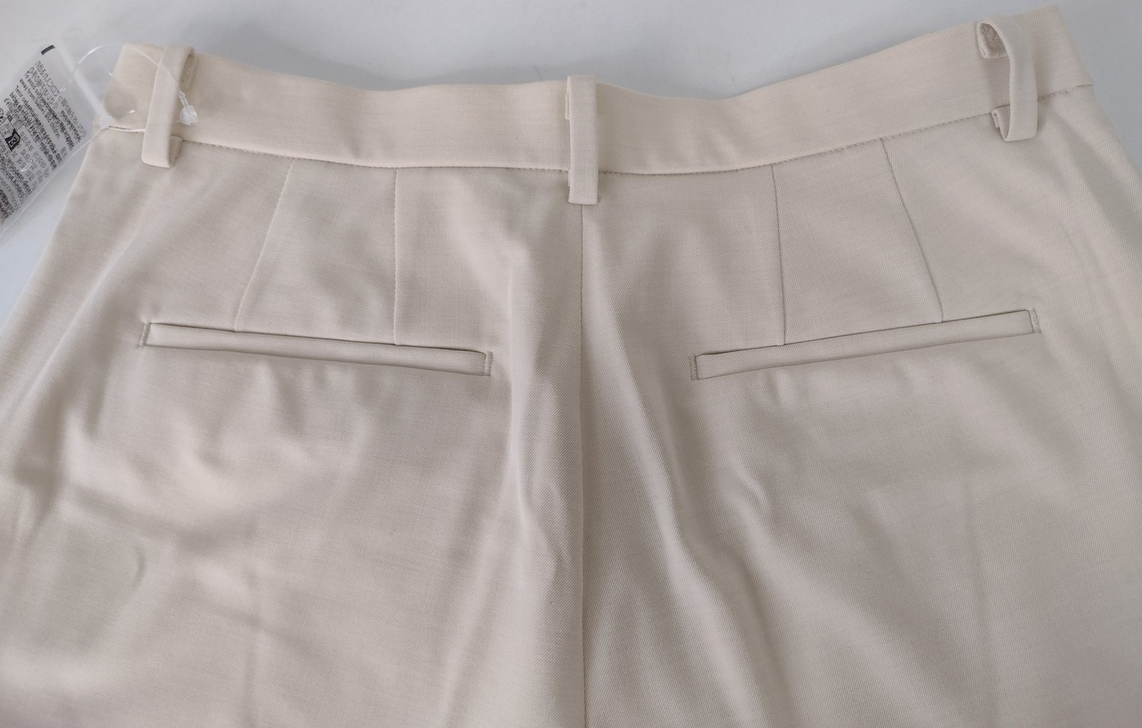 Uniqlo Smart Ankle Trousers Women M Natural Polyester Blend