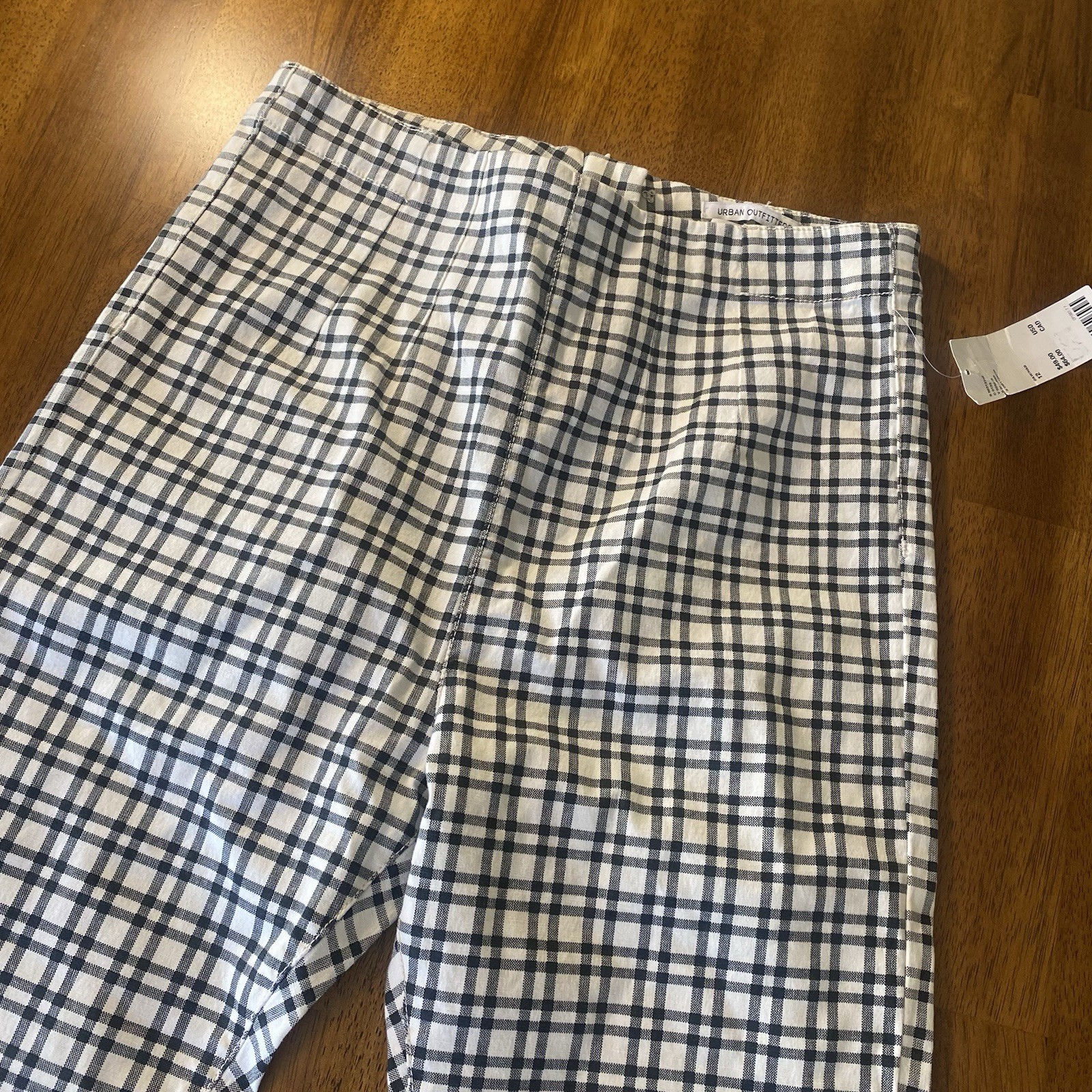 Urban Outfitters Black and White Checkered Chinos NWT Size 8