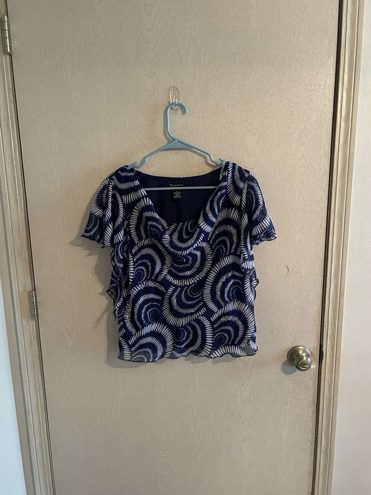 Y2K New Directions Beaded Top Size 6