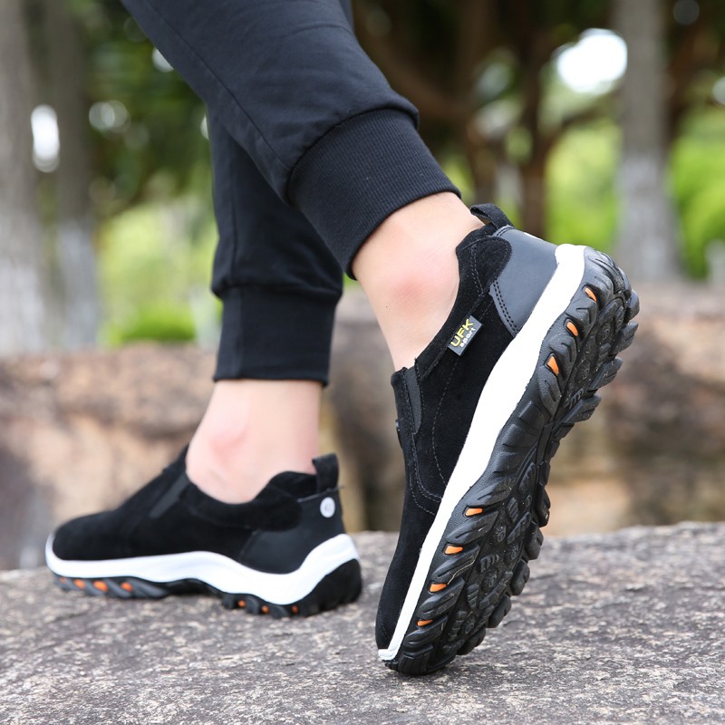 Men’s Slip On Athletic Shoes, Outdoor Hiking Sneakers, Casual Walking Footwear