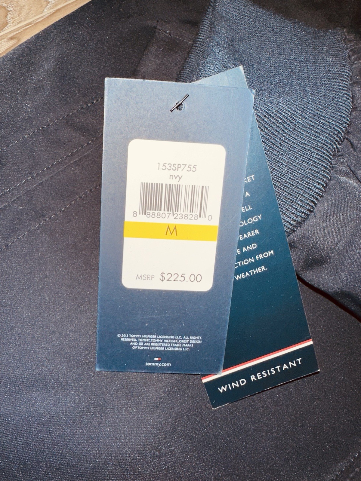 Tommy Hilfiger Men’s TH Flex Wind ResistantJacket Navy