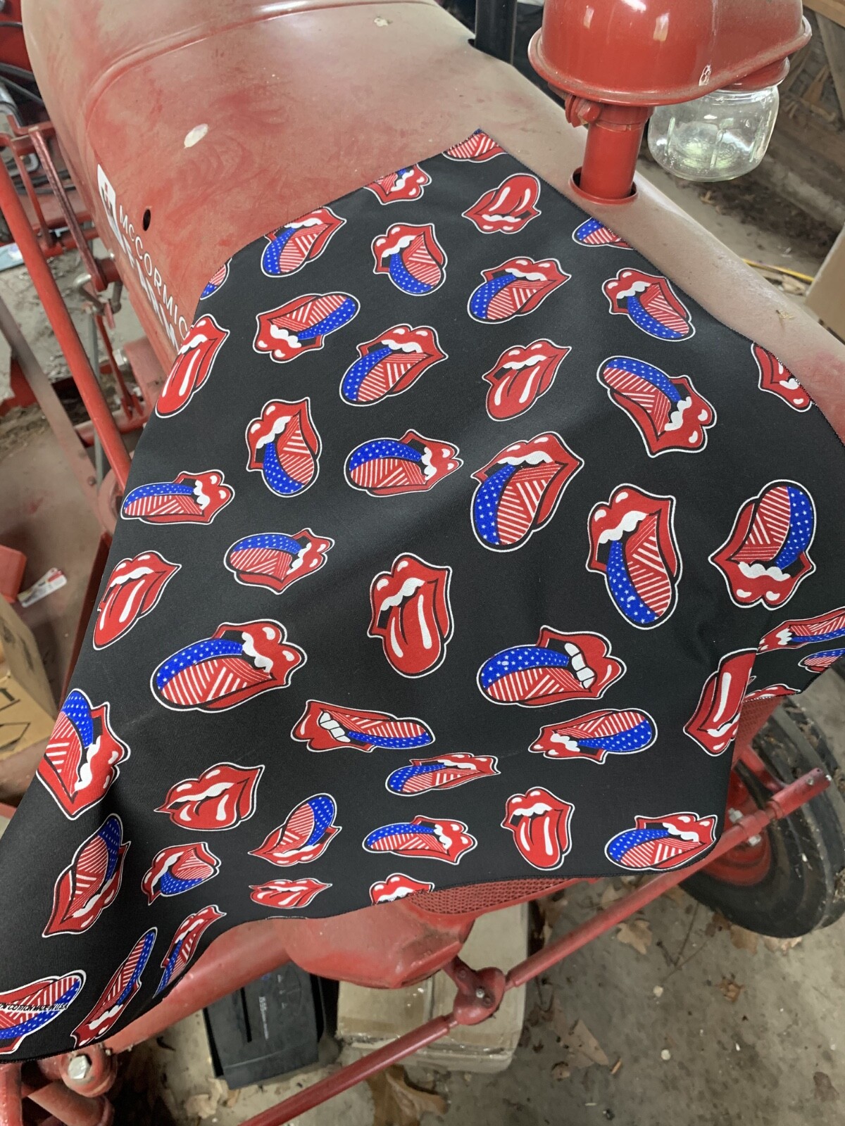Rock & Roll 22×22 Bandanna USA Made 100% Cotton Bikers to Hikers Crafts Costumes
