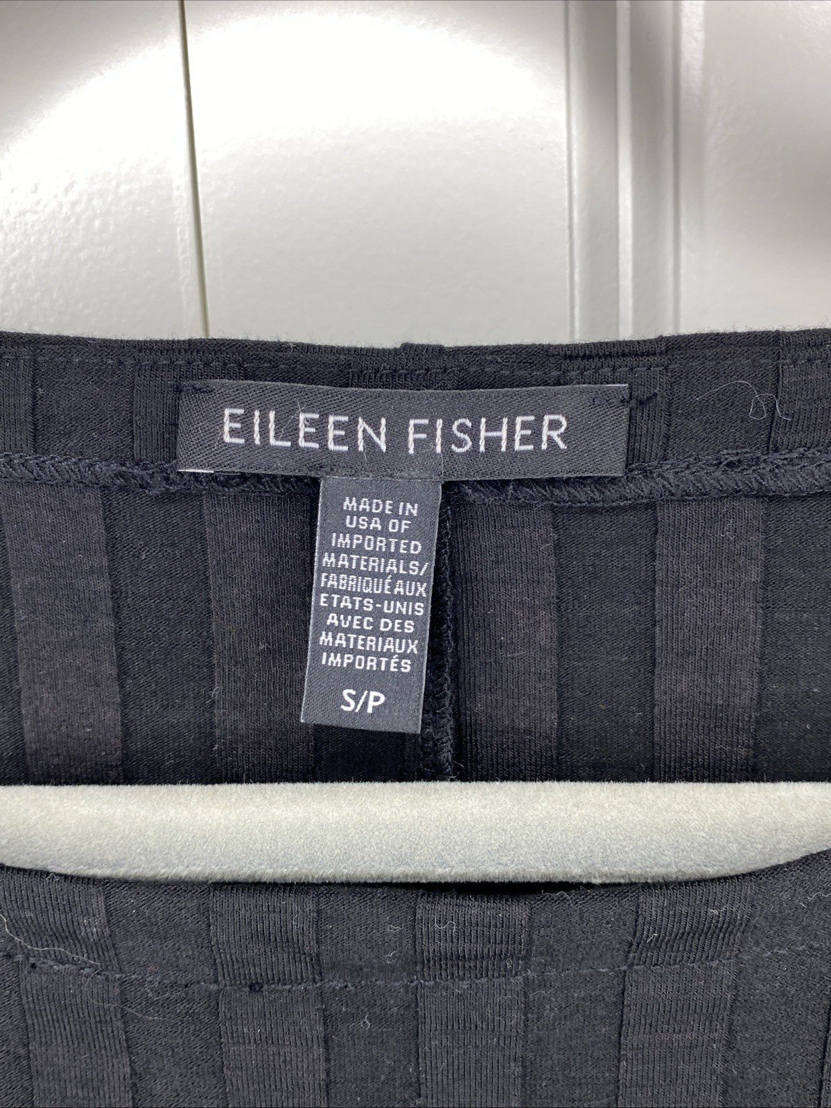 Eileen Fisher Black T Shirt Shift Dress Minimalist Style Size S/P