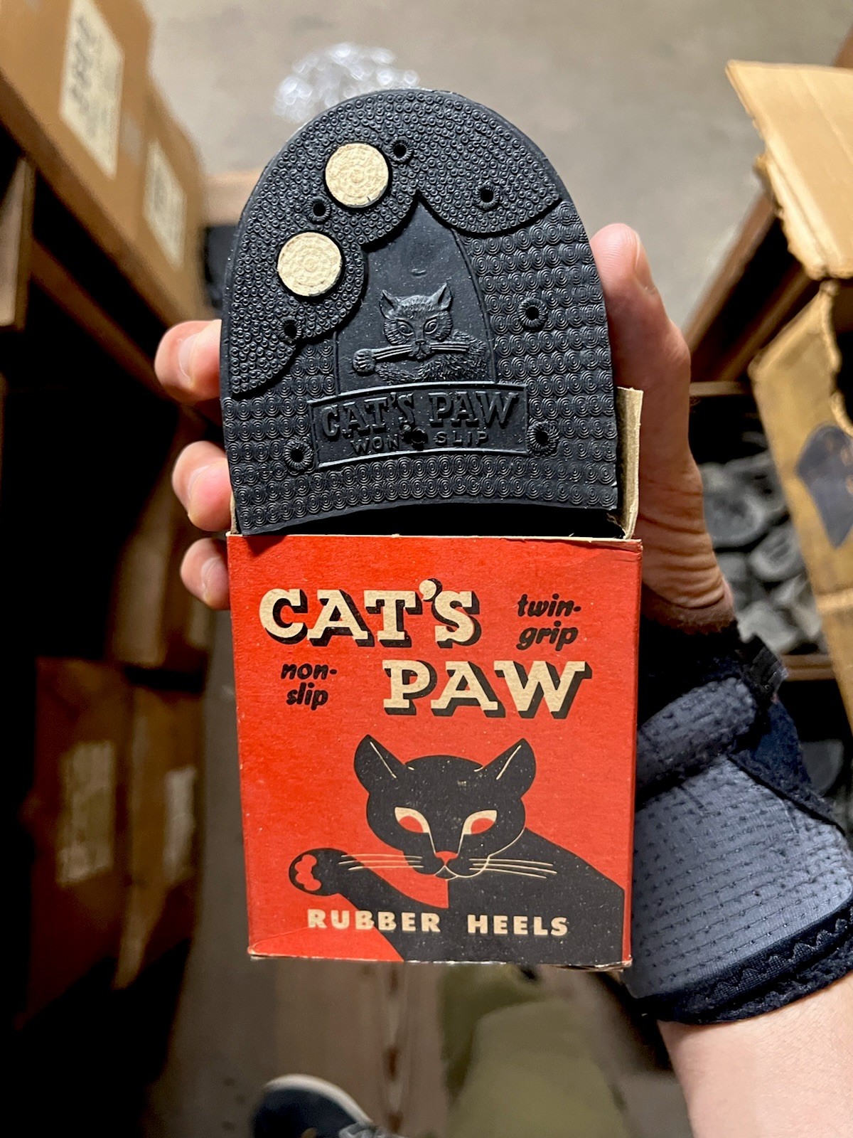 NOS Cats Paw Rubber Heel Replacement Shoes Repair