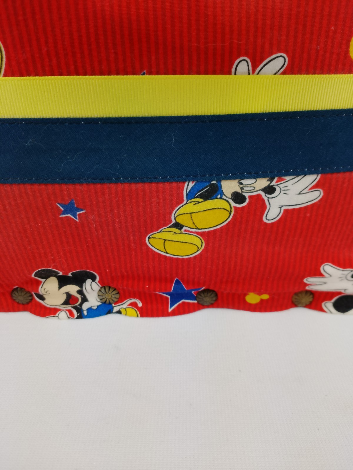 Handmade Red Mickey Mouse Tote Beach Bag