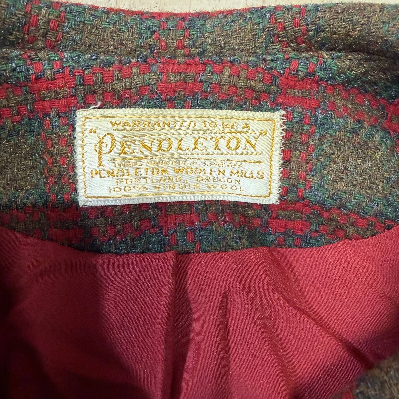 Vintage Pendleton Wool 50’s Cropped Jacket – Mint