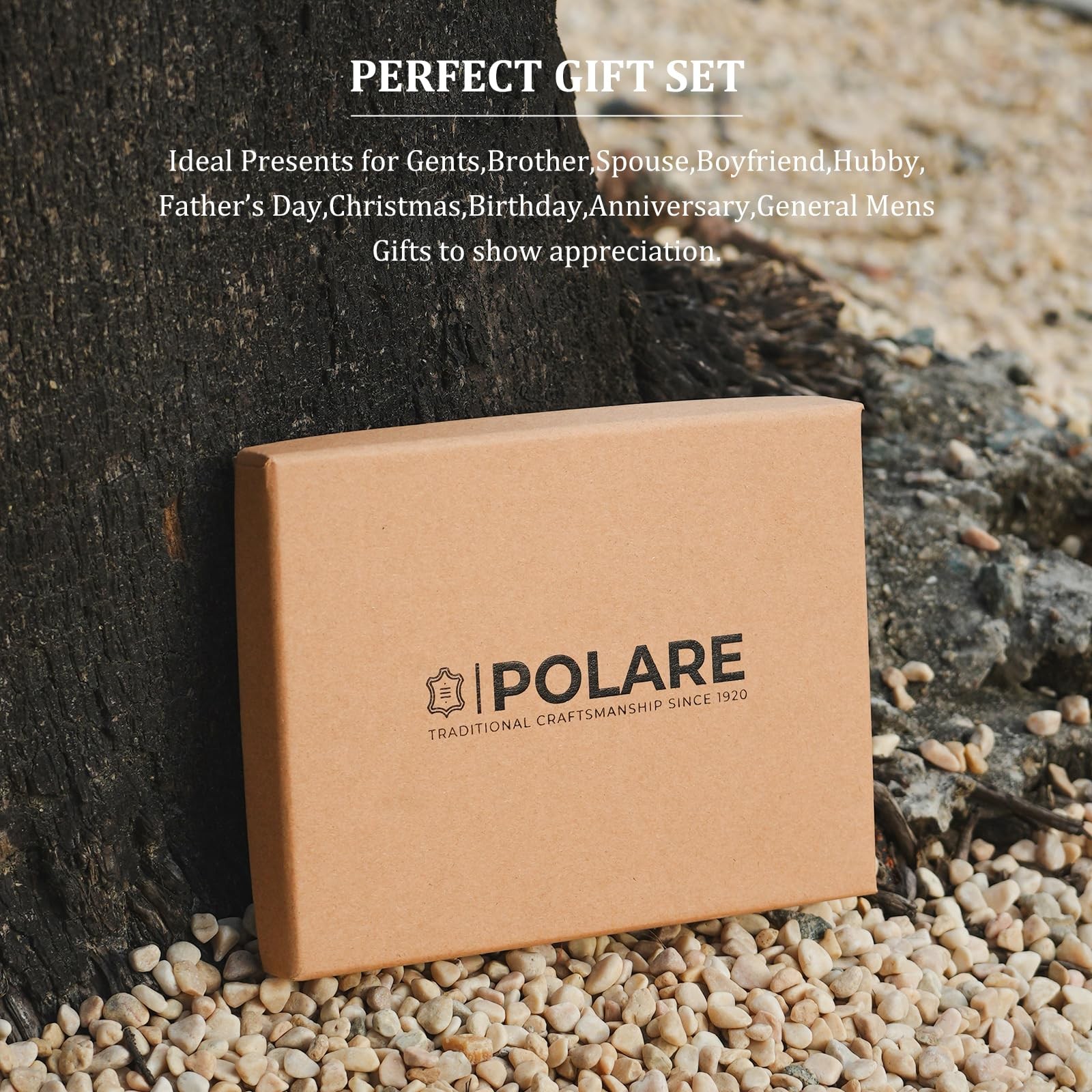 Polare Full Grain Leather Wallet for Men Bifold RFID Blocking Cash Credit Car…