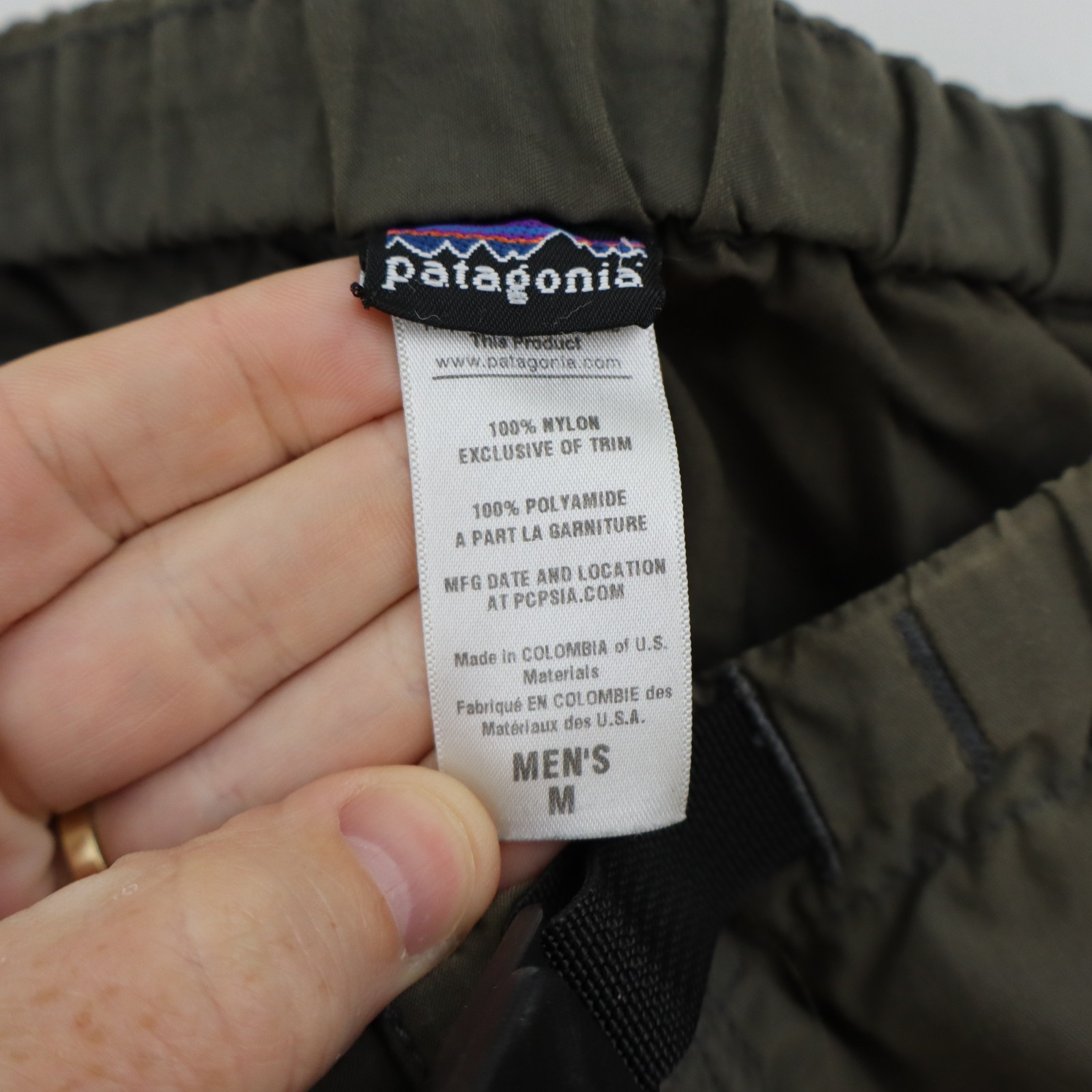 Vtg Patagonia GI II Fishing Belted Pants Mens Medium 30 32 Brown River Outdoor