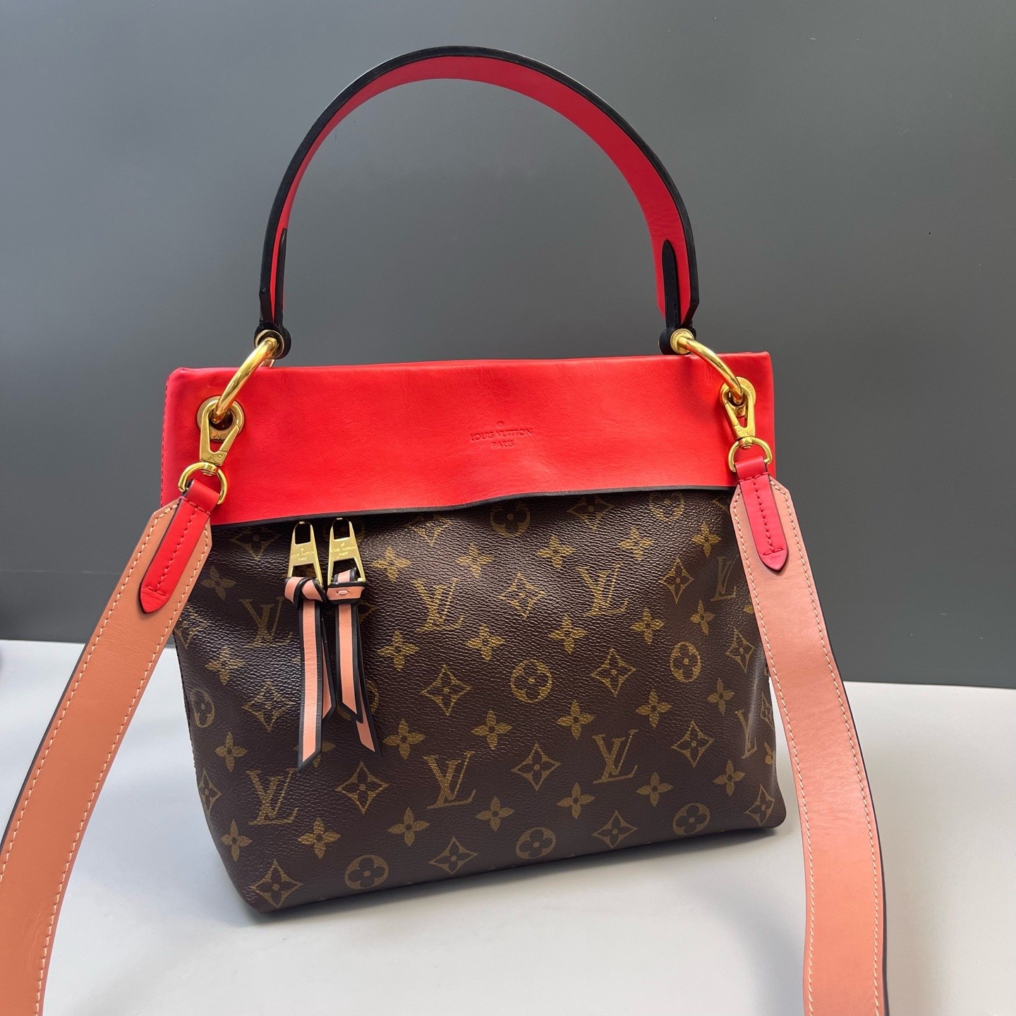 Louis Vuitton Pre-Owned Authentic Satchel Red Free Tracked Shipping