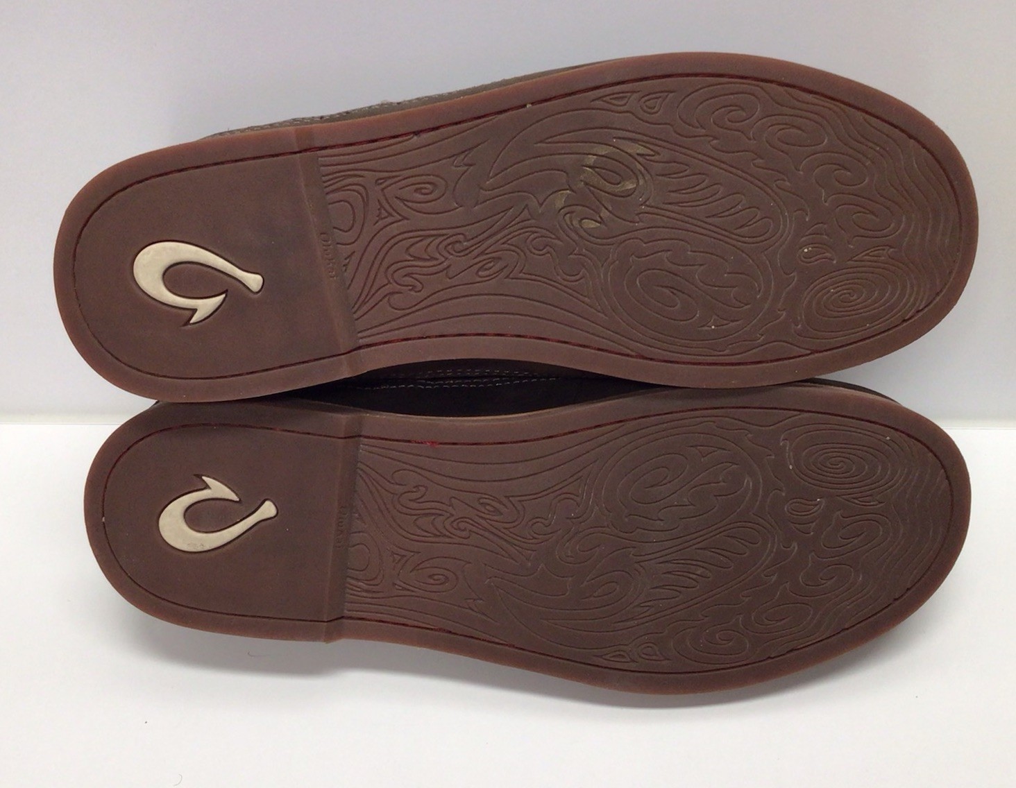 OluKai Honolulu Lace Up Men’s Brown Leather Oxford Casual Shoes Size 9