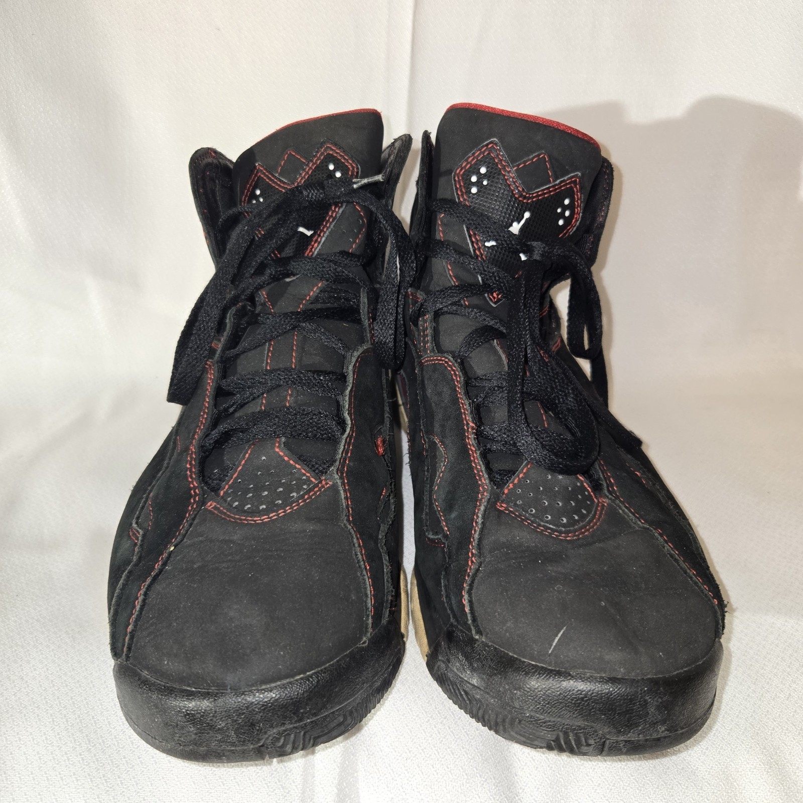 Jordan True Flight Men’s Mid Top Basketball Sneakers Black/Red 342964-061 2008