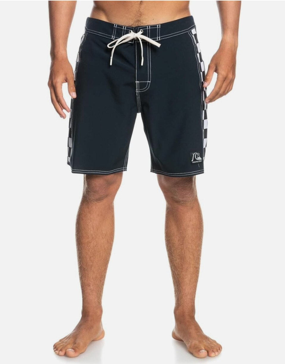 Quiksilver Original Arch 18″ Boardshorts Black/White Swim Trunks Sizes 32-40