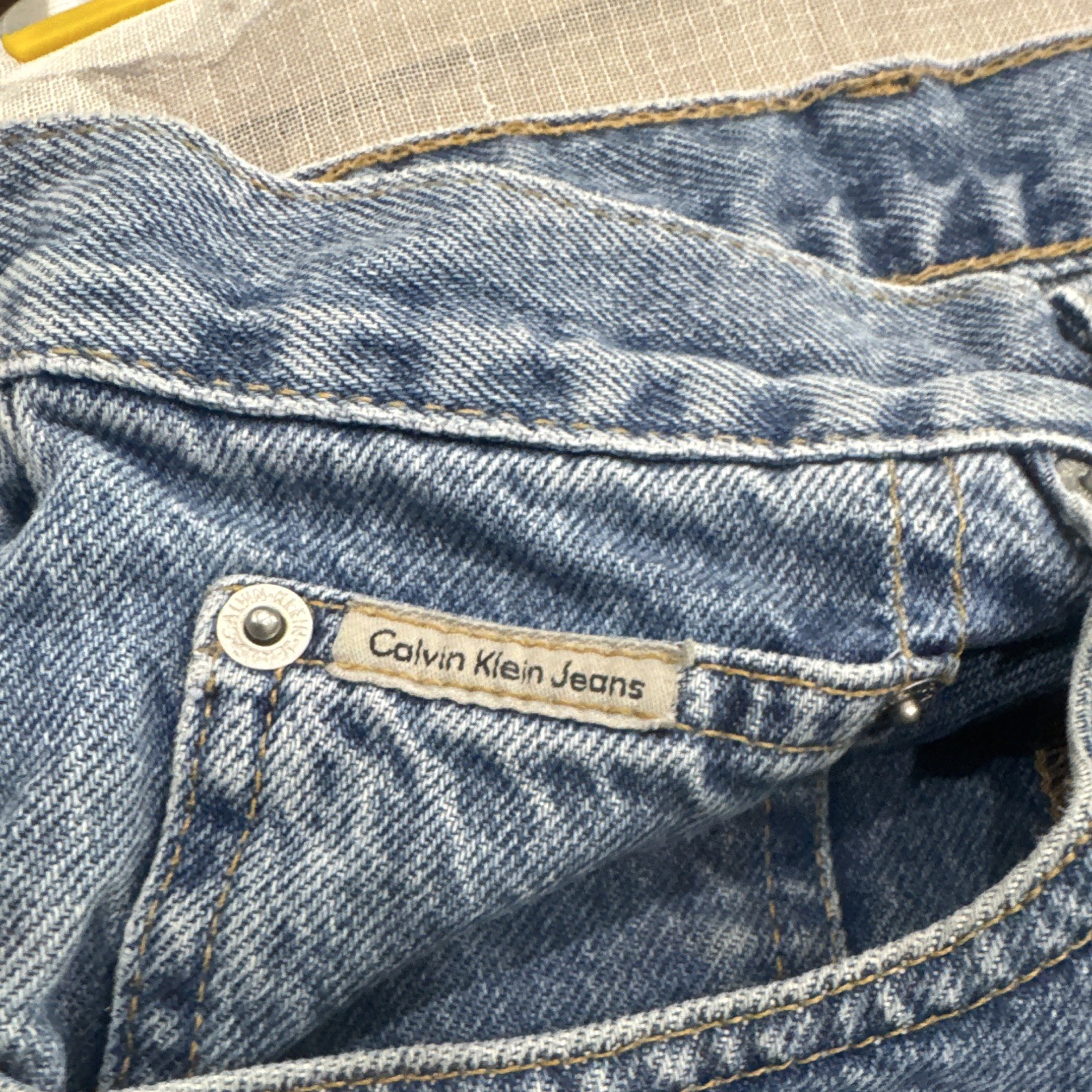 Calvin Klein Jeans Relaxed Straight Leg Jeans 38×30 100% cotton