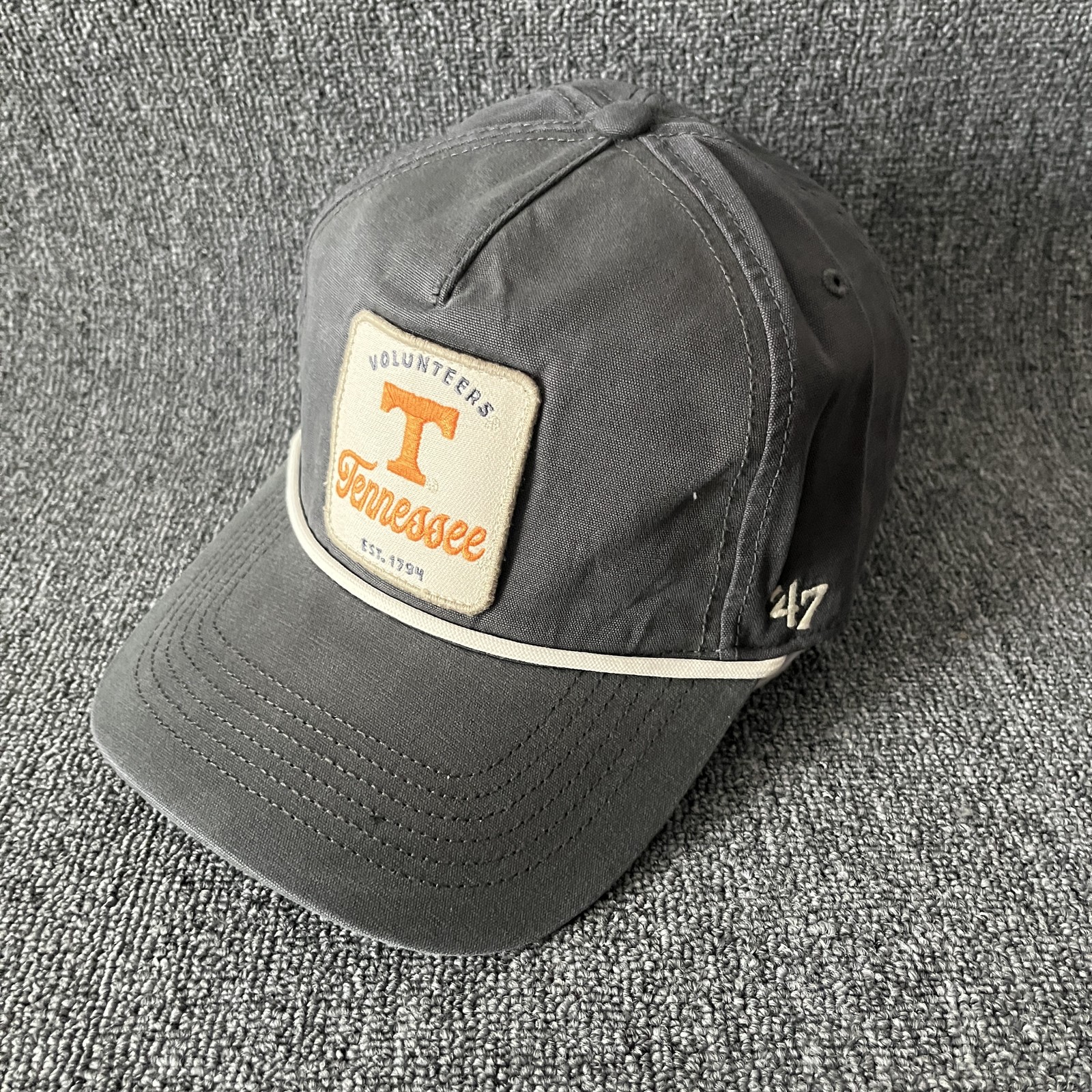 ’47 Baseball Tennessee Volunteers Relaxed Fit Rope Patch Logo Charcoal Grey Oran