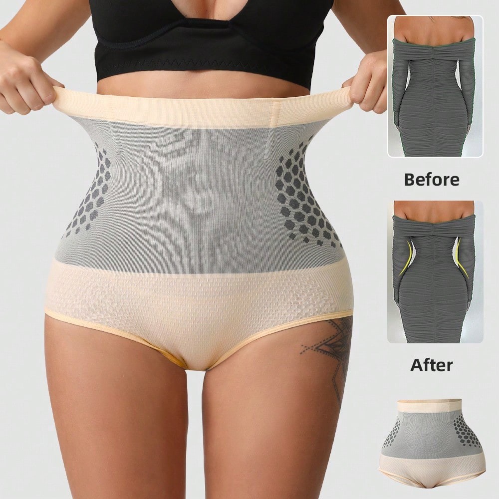 Fat Burning Yoga Pants 4 in 1 Micro Particle Sculpting Shorts Shaping Underwear