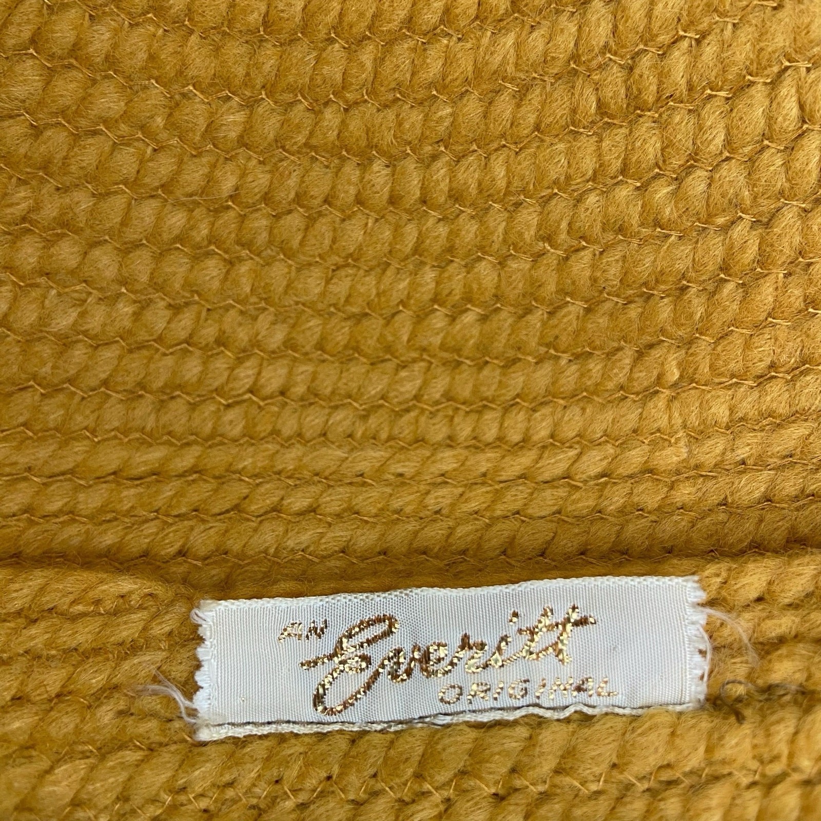 1960s Golden Yellow Pillbox Hat Everitt Original Woven Tilt Hat