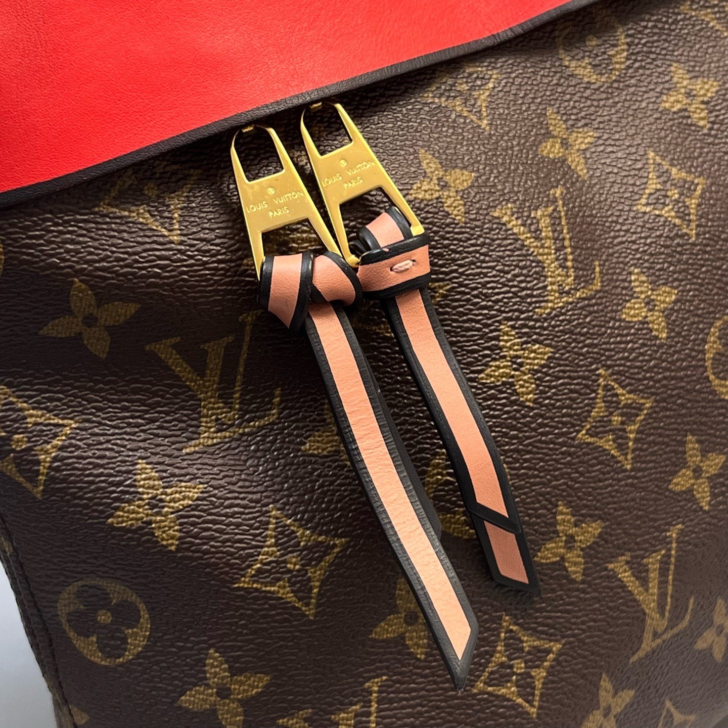 Louis Vuitton Pre-Owned Authentic Satchel Red Free Tracked Shipping