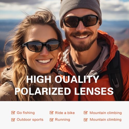 Sports Polarized Sunglasses for Men: Womens UV400 Protection Sun C12-yellow