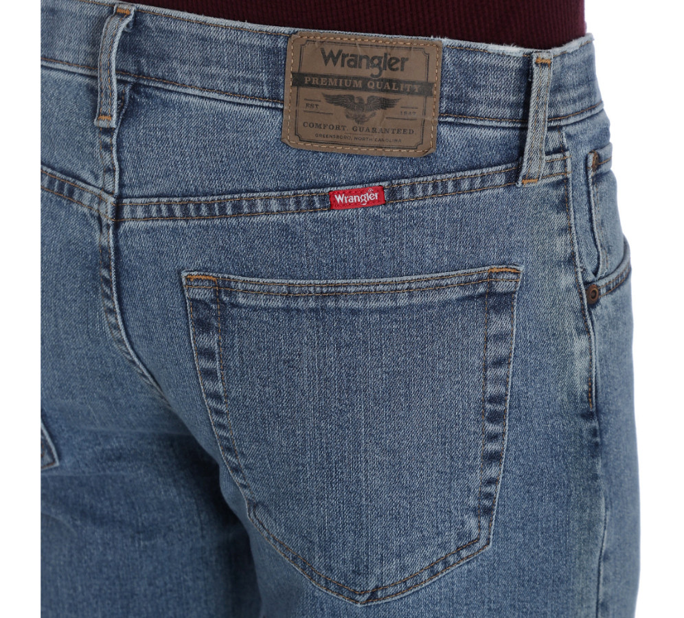 Wrangler Regular Fit Comfort Flex Waistband Jeans Performance Series Men’s