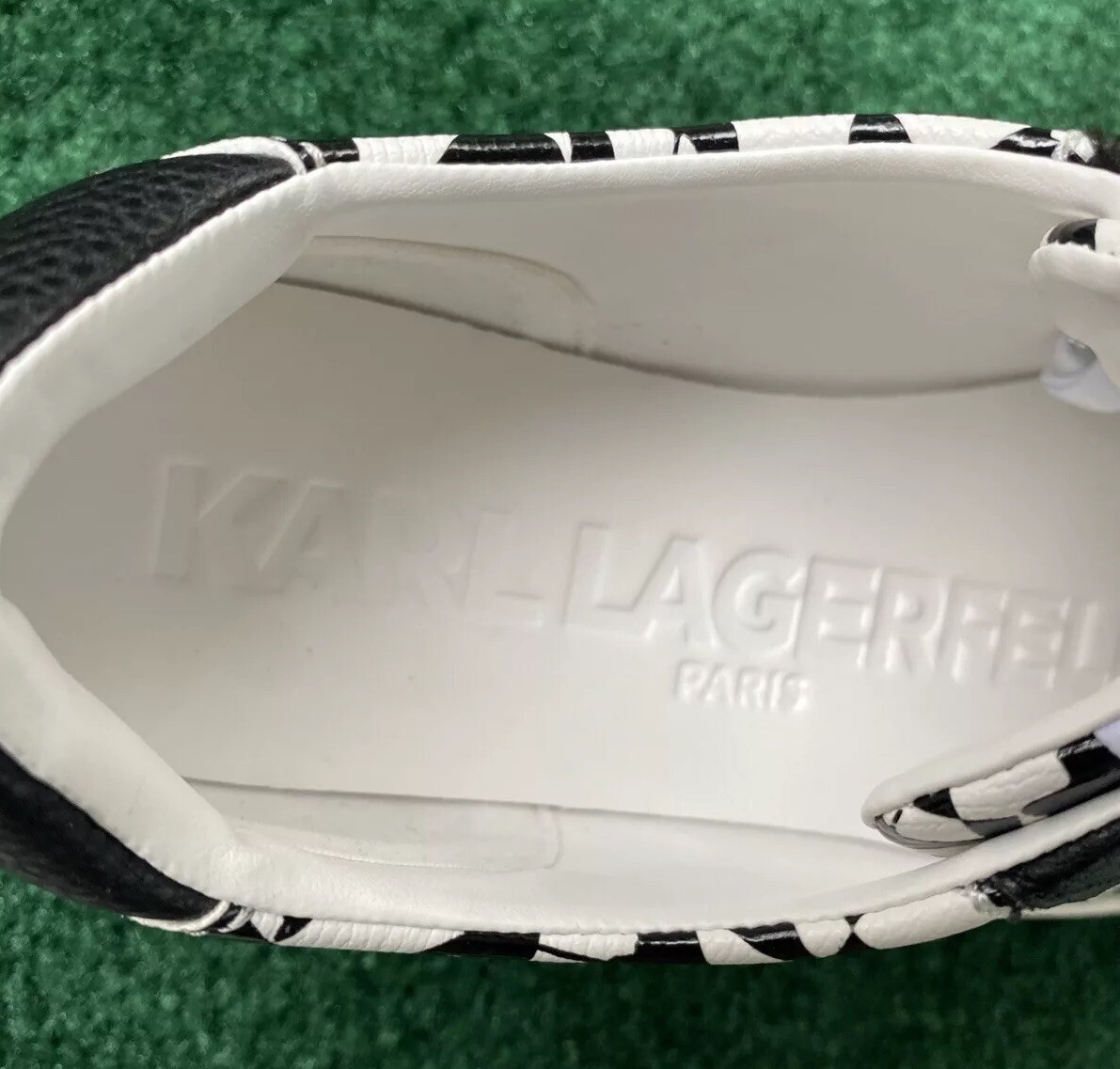 Karl Lagerfeld Paris Womens Size 7.5 Cate Diamont Screen Platform Sneakers