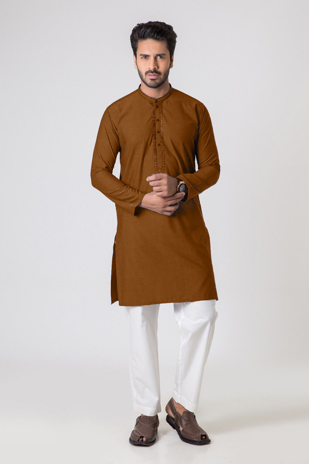 Men Kurta Shalwar Pakistani Indian Dress New Eid Casual Dress Sizes