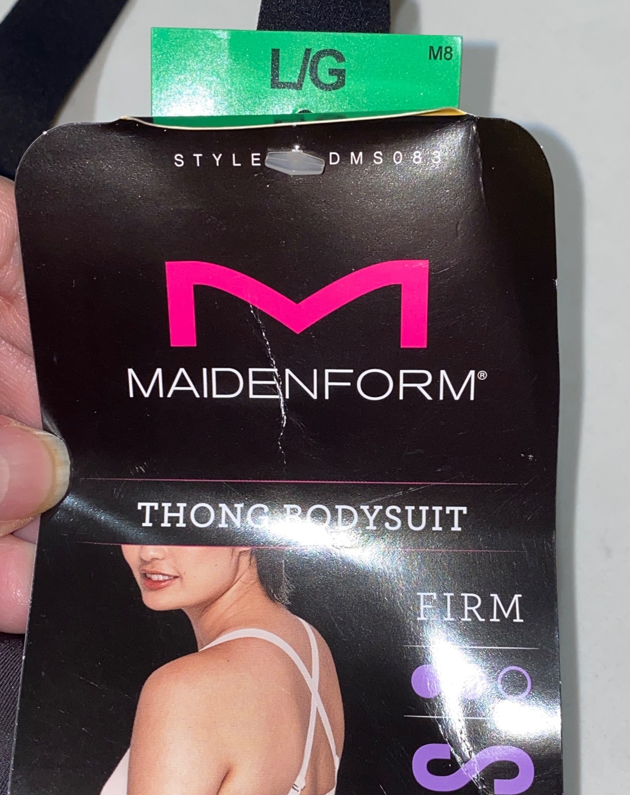MAIDENFORM Power Players Control Black Thong Bodybriefer Women S M L XL 2XL 3XL