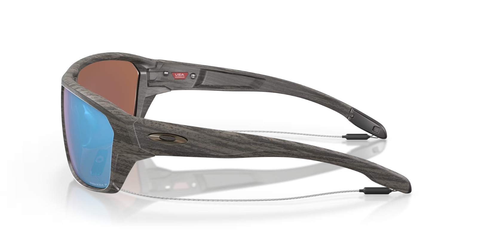 NEW Oakley SPLIT SHOT Black POLARIZED Deep Water Blue PRIZM Sunglass 9416-06