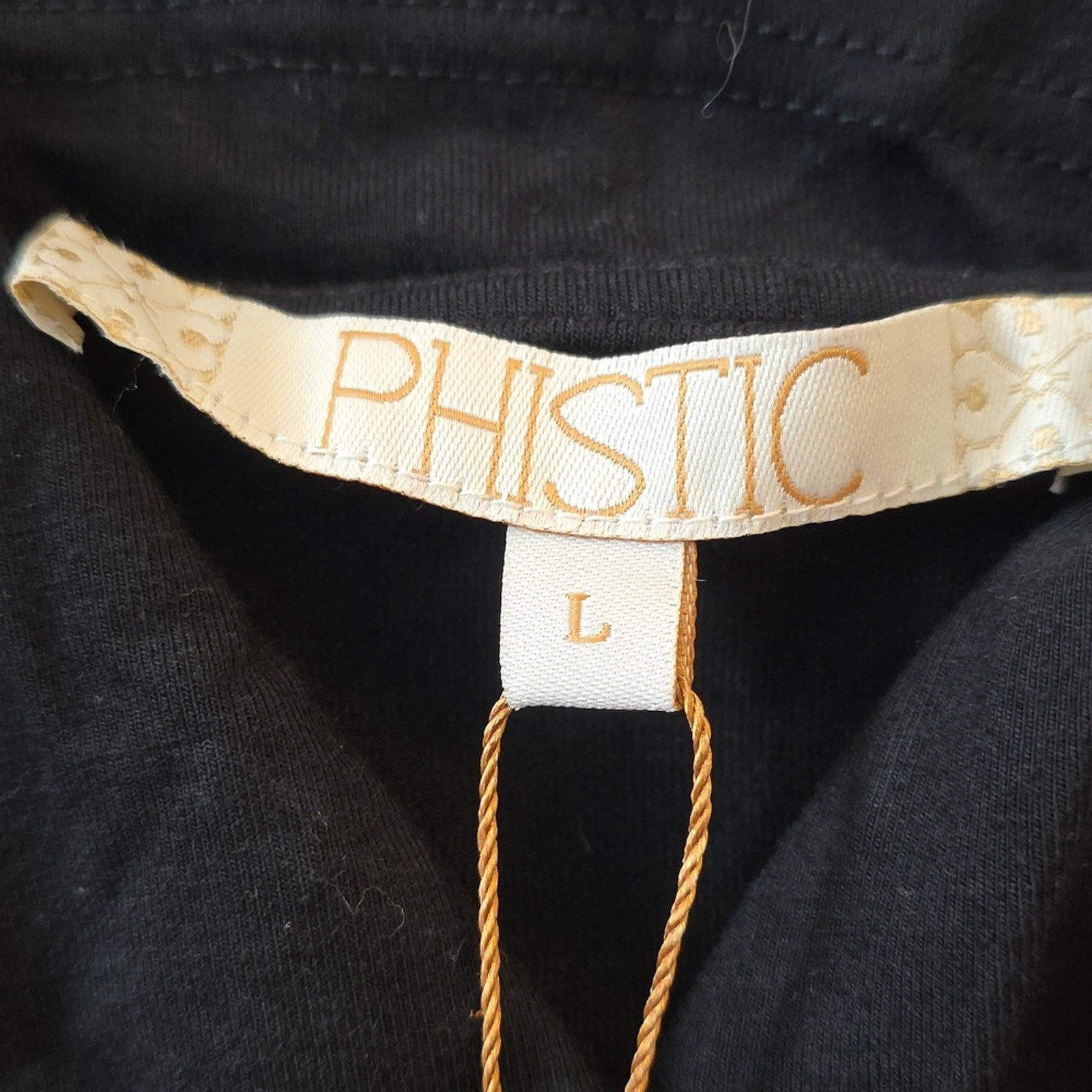 Phistic Little Black Wrap Bodycon Dress Womens L NWT Capsule Neutral Layering