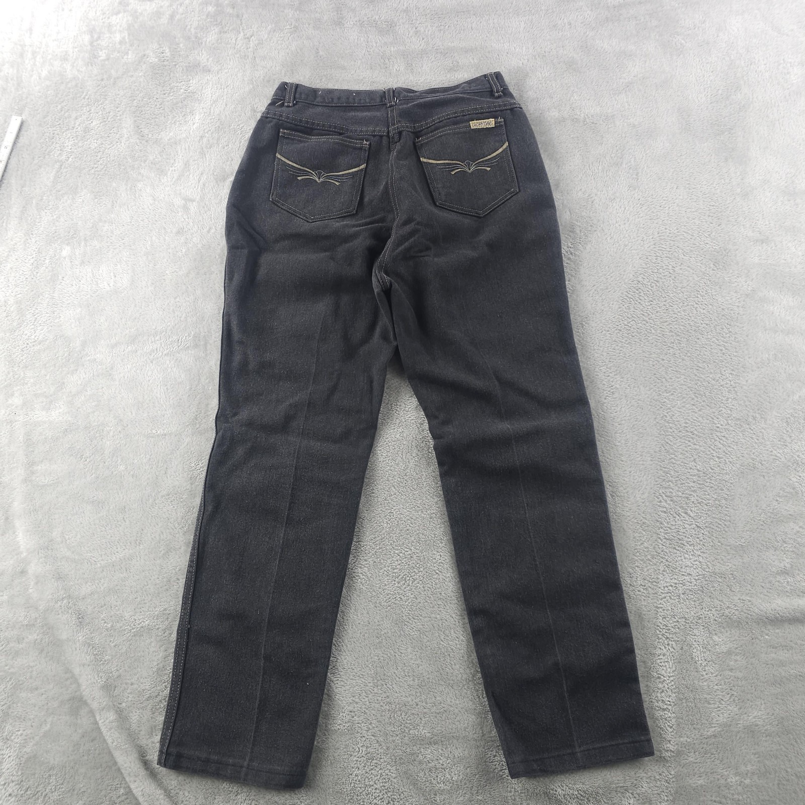 Vintage Glory Days Jeans Juniors 13/14 Black High Rise Straight Hong Kong 80s