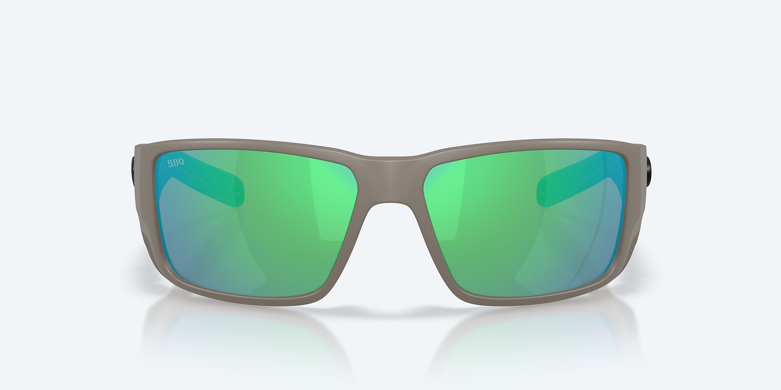 Costa Del Mar Blackfin Pro Matte Olive Shale/Green Mirror 580G Polar Sunglasses